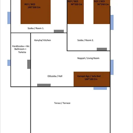 Apartamento Limonádé Ac Agárd élményfürdő Mellett *